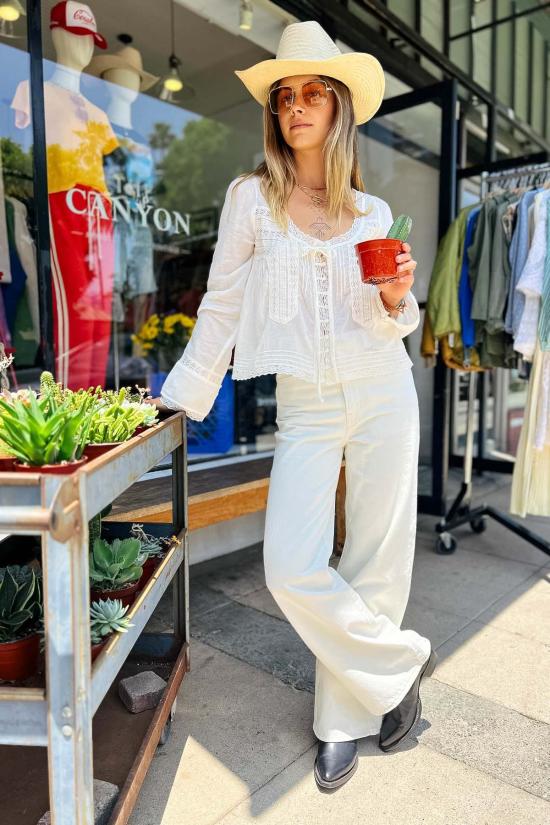  리바이스 데님 팬츠 리비케이지 와이드 레그 진 거의 추워요 - LEVI'S