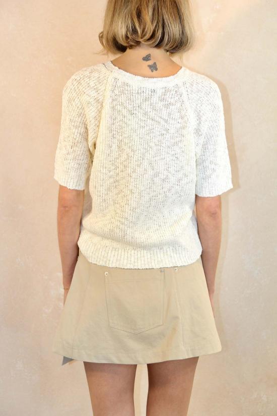  더 엔케이씨 스토어 반팔 티셔츠 Nkc 스토어 말로리 화이트  화이트 - The NKC Store