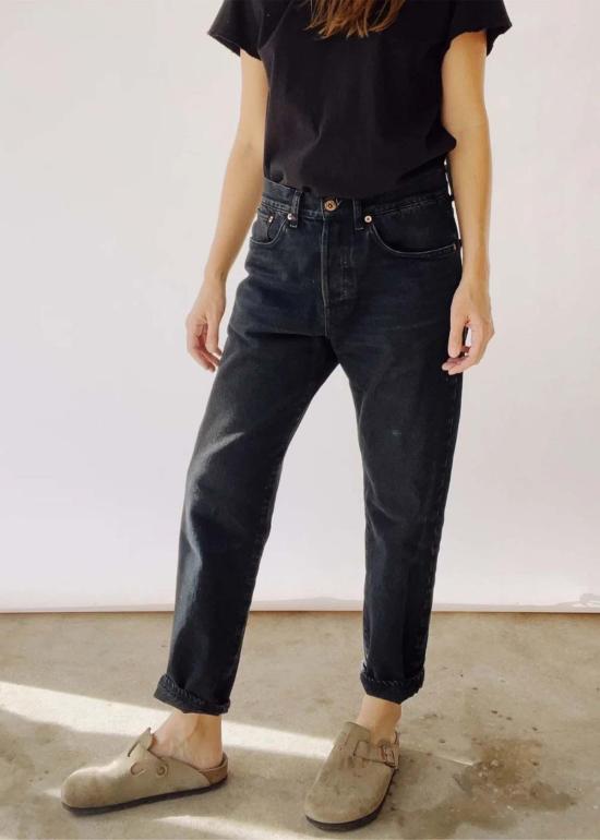  헤이갱 데님 팬츠 헤이 갱 루즈 크롭