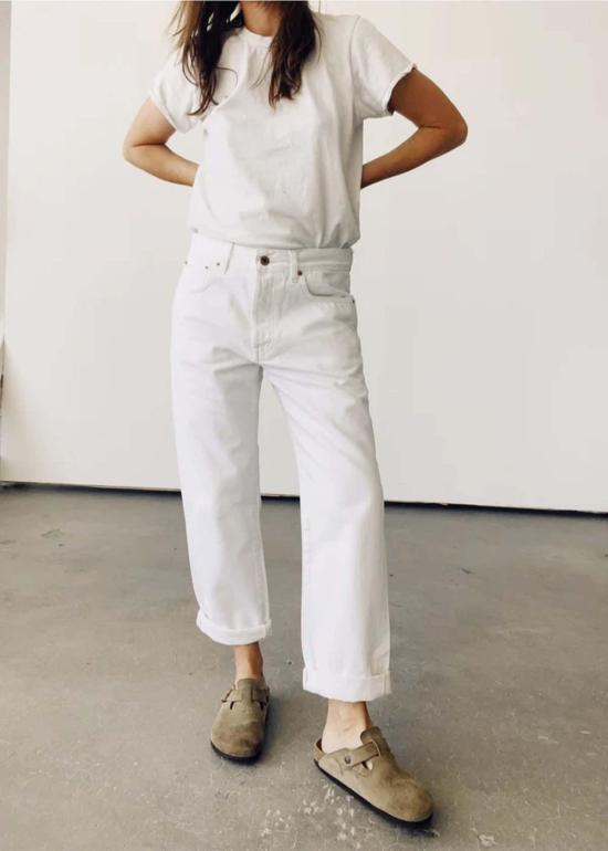  헤이갱 데님 팬츠 헤이 갱 루즈 크롭 - HEY GANG