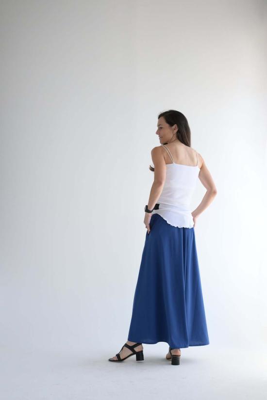  COG The Big Smoke 롱 스커트 코그 더 빅 스모크 헤일로 세미 플레어 스커트 울트라 블루 - OTHER BRANDS