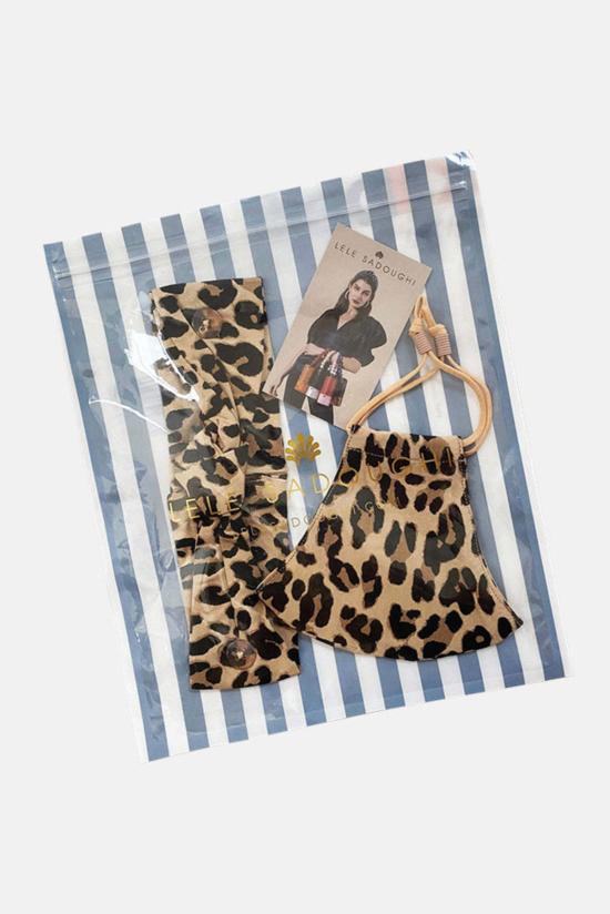  LeLe Sadoughi 머플러/스카프 르르 사도히 표범 가면 & 머리띠 세트 - OTHER BRANDS