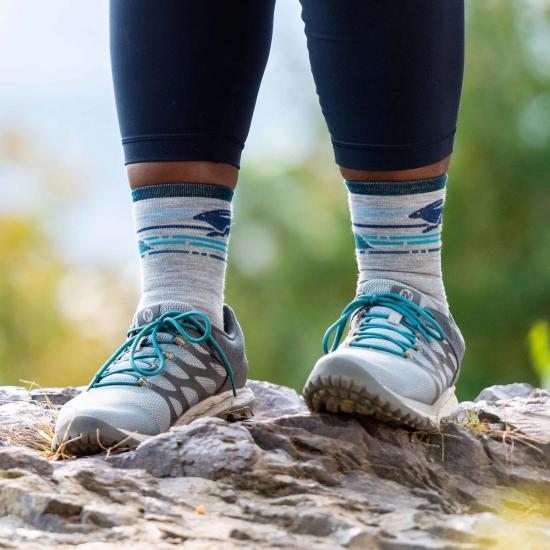  단 터프 양말 Darn Tough Pacer Micro Crew 초경량 러닝  그레이 - DARN TOUGH