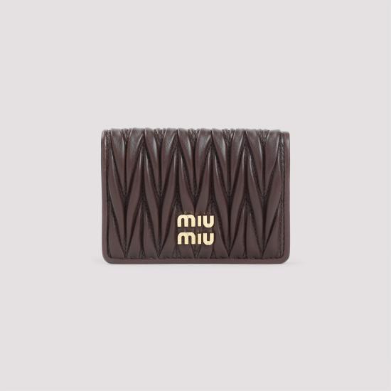 25FW 미우미우 명함지갑 5MC103 AFPP F0NBL RADICA - MIU MIU