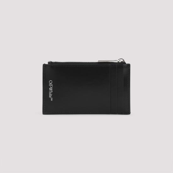 25SS 오프화이트 명함지갑 OMND09LC99LEA001 1001 BLACK WHITE - OFF WHITE