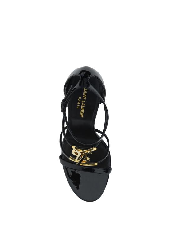 26FW 생로랑 카산드라 샌들 6301091TVKK 1000 BLACK - SAINT LAURENT