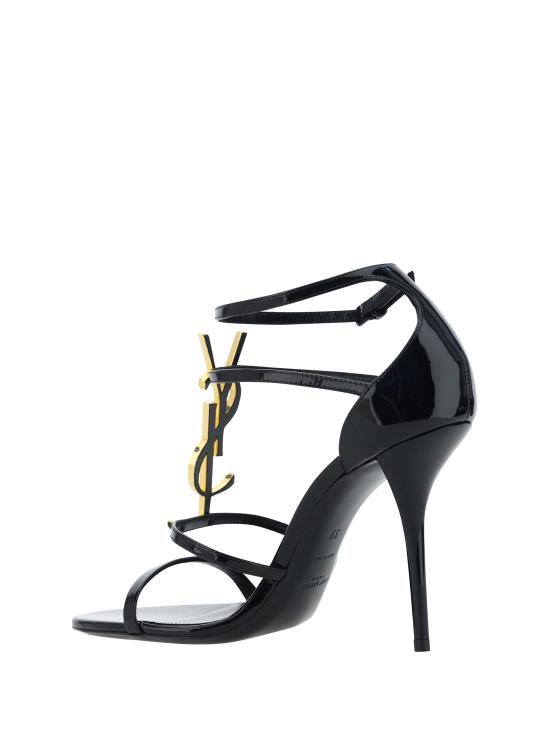 26FW 생로랑 카산드라 샌들 6301091TVKK 1000 BLACK - SAINT LAURENT