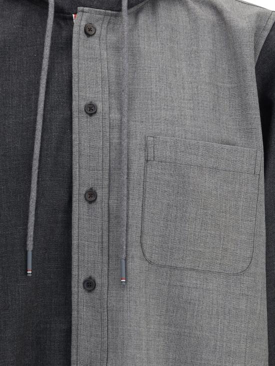 25FW 톰브라운 긴팔 셔츠 MWL419F00473 982 GREY - THOM BROWNE