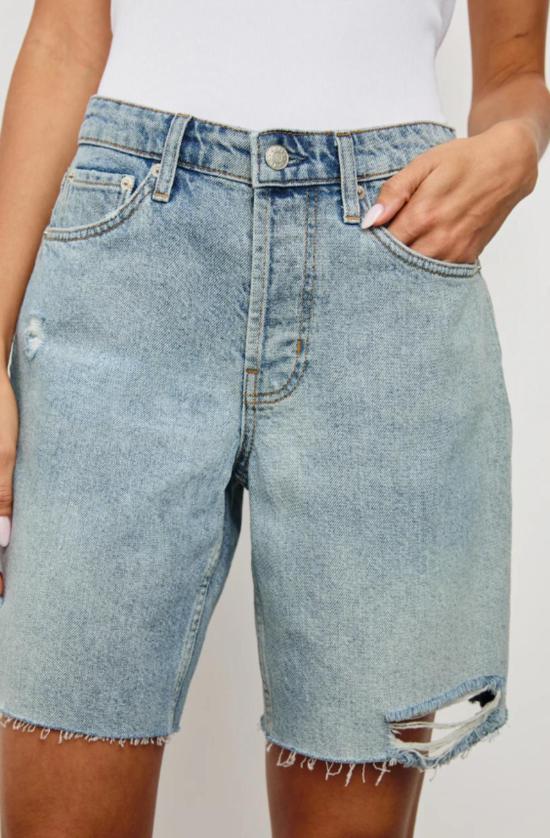  레일즈 데님 숏팬츠 레일스 비치우드 데님 쇼트 라이트 빈티지 - RAILS