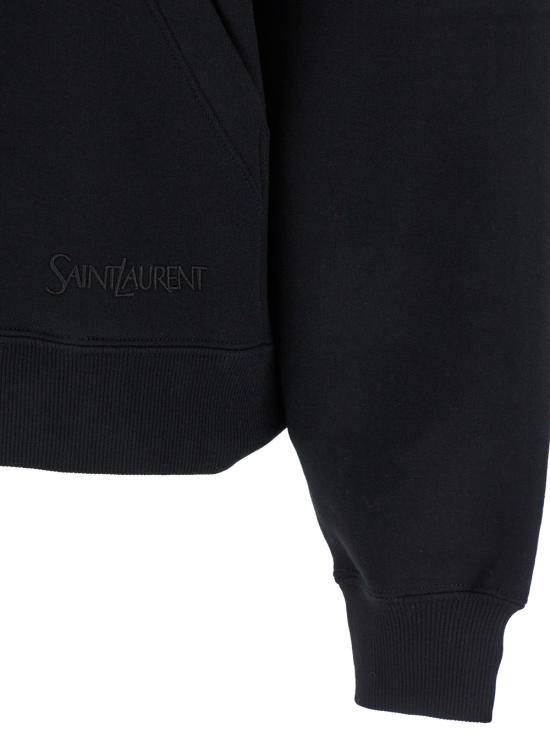  생로랑 후드 티셔츠 802133Y36SW1000 Black - SAINT LAURENT