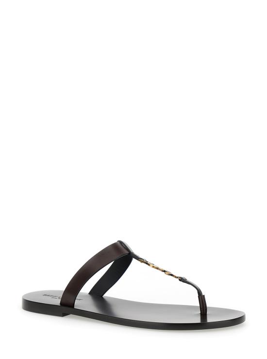 25FW 생로랑 뮬/슬리퍼 775806DWETT2023 Brown - SAINT LAURENT