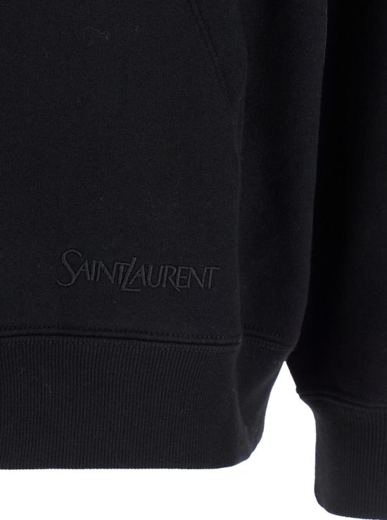  생로랑 후드 티셔츠 802136Y36SW1000 Black - SAINT LAURENT
