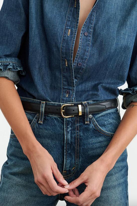  닐리로탄 레귤러 벨트 닐리 로탄 루이스  블랙/브라스 - NILI LOTAN