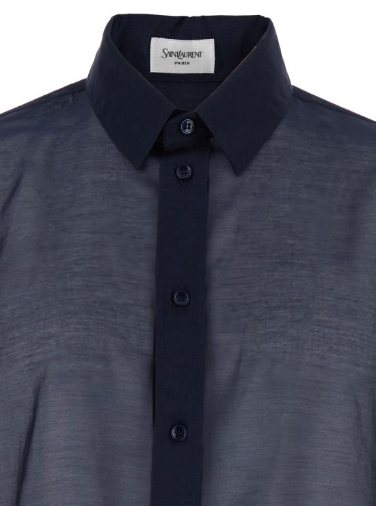 25SS 생로랑 긴팔 셔츠 826663Y1K394102 Blu - SAINT LAURENT
