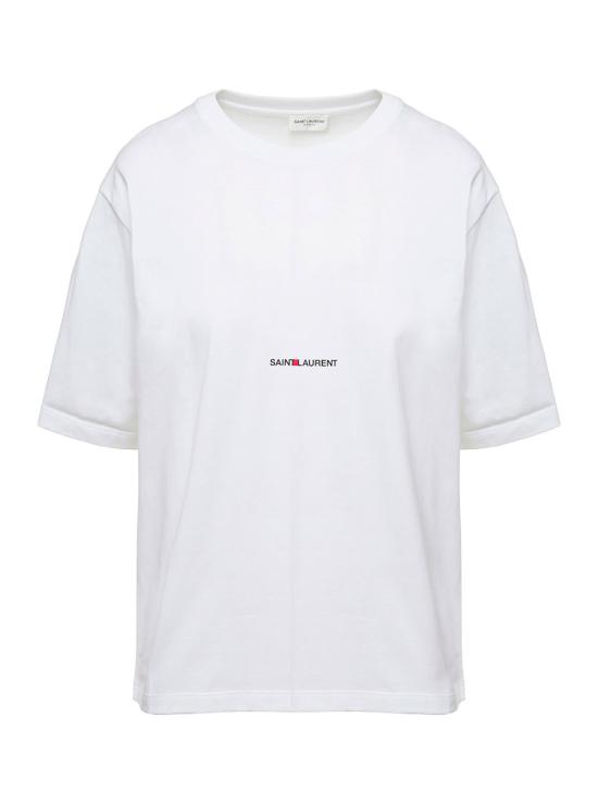25FW 생로랑 반팔 티셔츠 460876YB2DQ9000 White
