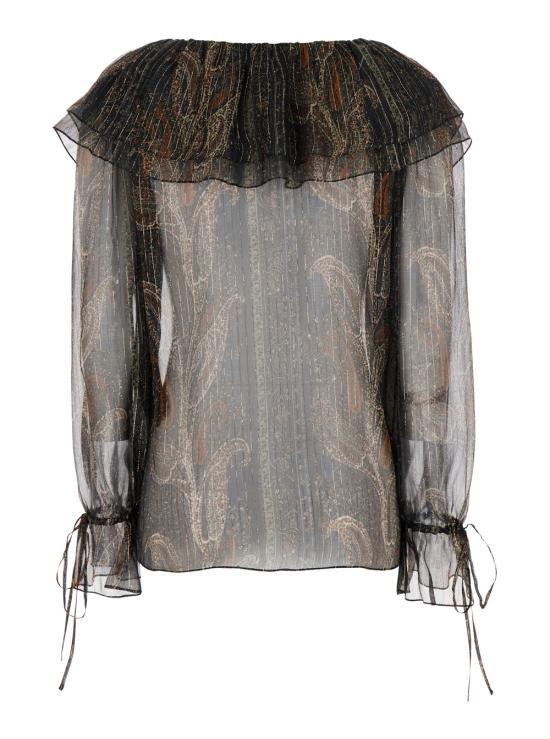 25SS 생로랑 블라우스 819882Y3K614052 Multicolor - SAINT LAURENT