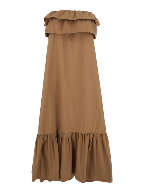 25SS 생로랑 롱 원피스 818380YZ9AN2560 Brown