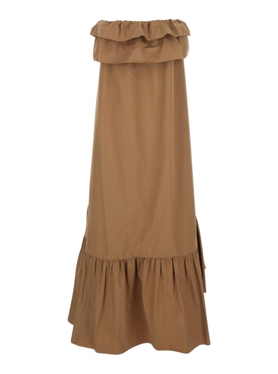 25SS 생로랑 롱 원피스 818380YZ9AN2560 Brown - SAINT LAURENT