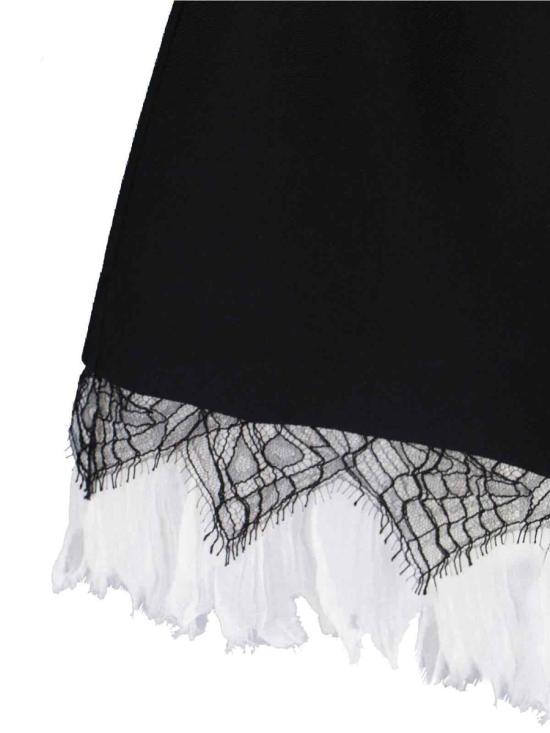 25SS 알렉산더 맥퀸 미디 원피스 833963 Q1BD21080 Black - ALEXANDER MCQUEEN