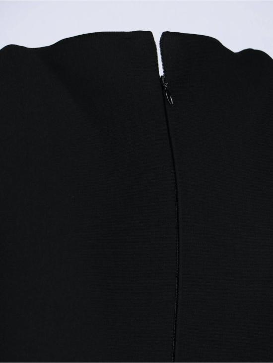 25SS 알렉산더 맥퀸 미디 원피스 833963 Q1BD21080 Black - ALEXANDER MCQUEEN