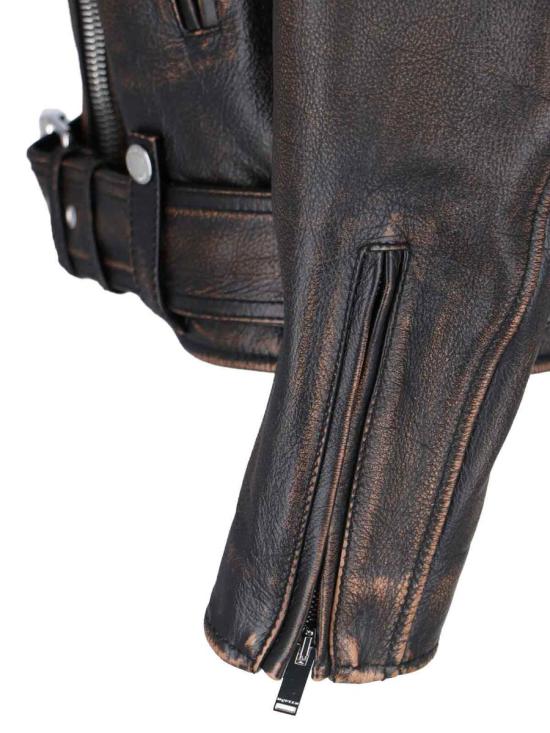 25SS 알렉산더 맥퀸 가죽 자켓 833758 Q5APD2122 BROWN - ALEXANDER MCQUEEN