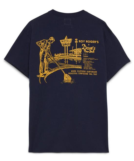 25SS 로이로져스 반팔 티셔츠 RDV004 CM43 C0048 Blue navy - ROY ROGER'S