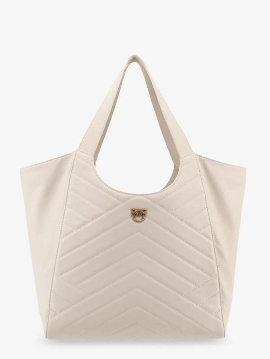 25SS 핑코 숄더백 104536A2AO Z14Q Bianco seta antique gold