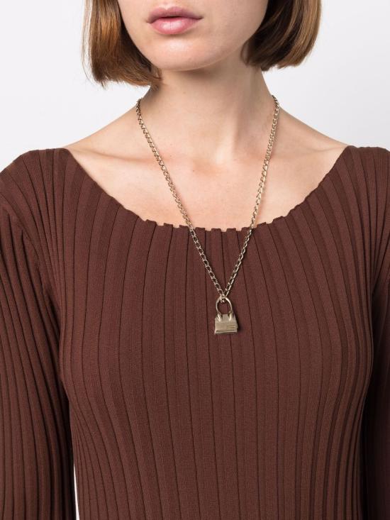 24FW 자크뮈스 목걸이/팬던트 213JW003 5800 270 LIGHT GOLD - JACQUEMUS