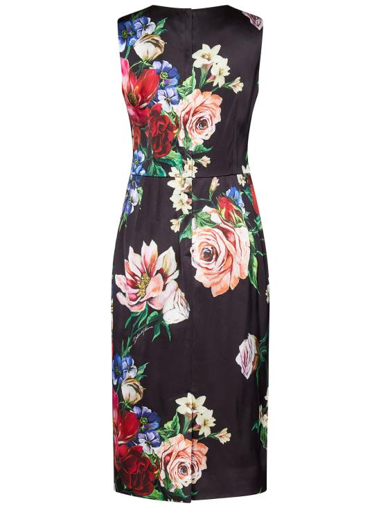 25SS 돌체앤가바나 미디 원피스 F6ZJ6TFSIB5 HN5PR Black - DOLCE & GABBANA