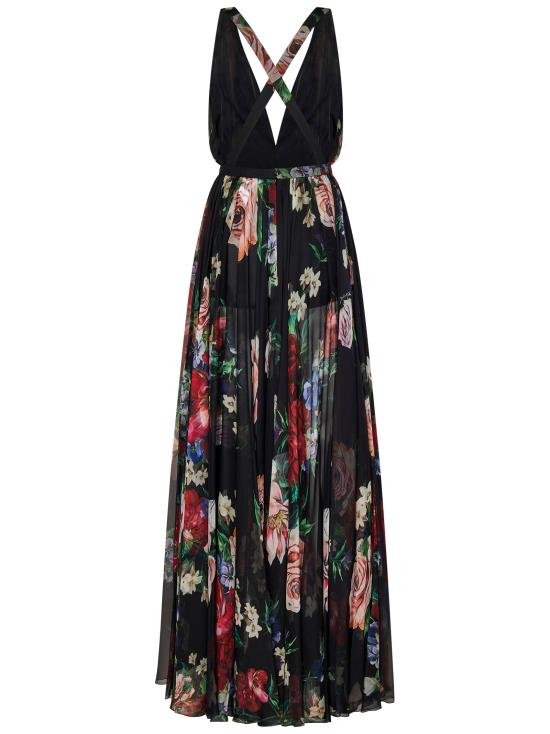 25SS 돌체앤가바나 미디 원피스 F6ZA1TIS1Y7 HN5PR Black - DOLCE & GABBANA