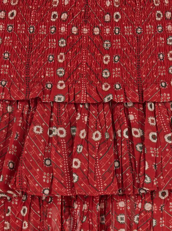 25SS 이자벨마랑에뚜왈 스커트 JU0022FAC1J19E70RD Red - ISABEL MARANT ETOILE