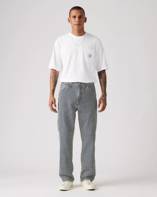  리바이스 데님 팬츠 Levi's 568 루즈 스트레이트 카펜터 진 에이지드 Rr 스트라이프 - LEVI'S