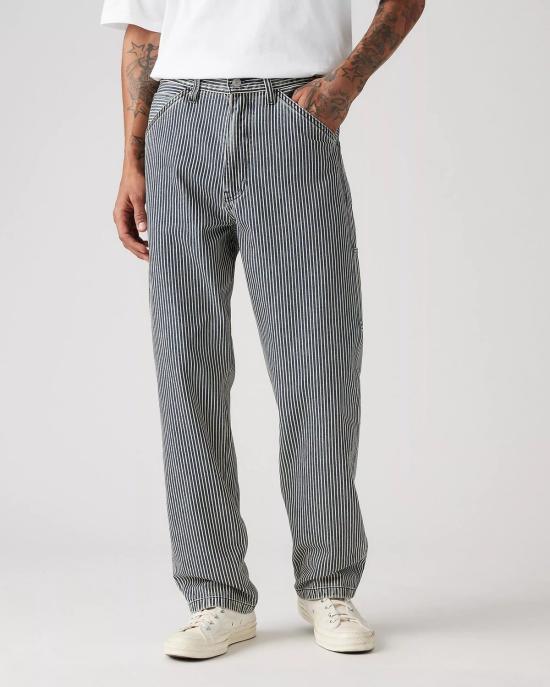  리바이스 데님 팬츠 Levi's 568 루즈 스트레이트 카펜터 진 에이지드 Rr 스트라이프 - LEVI'S