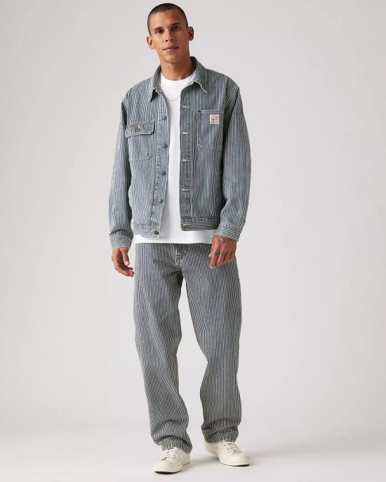  리바이스 데님 팬츠 Levi's 568 루즈 스트레이트 카펜터 진 에이지드 Rr 스트라이프 - LEVI'S