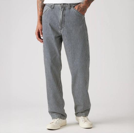  리바이스 데님 팬츠 Levi's 568 루즈 스트레이트 카펜터 진 에이지드 Rr 스트라이프