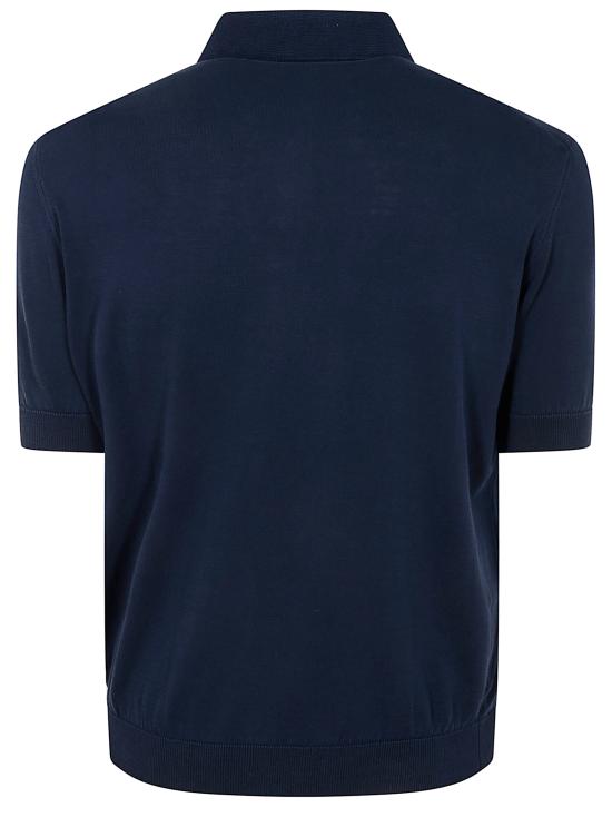 25SS 필리포 드 로렌티스 폴로 티셔츠 PL1MC CR14RV V880 INDIGO BLUE - FILIPPO DE LAURENTIIS