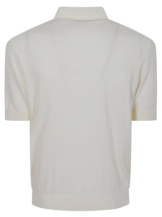 25SS 필리포 드 로렌티스 폴로 티셔츠 PL1MC CR14RV U020 OFF WHITE - FILIPPO DE LAURENTIIS