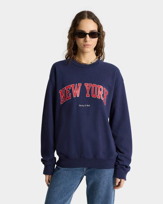 25SS 스포티앤리치 스웨터 ST071606304BL106 DARK NAVY - SPORTY & RICH