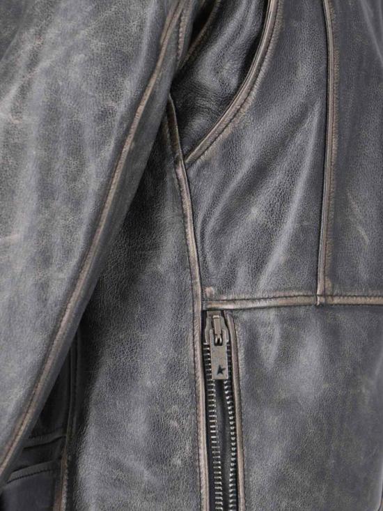 26SS 골든구스 바이커 자켓 GWP00848 P00064790100 Black - GOLDEN GOOSE