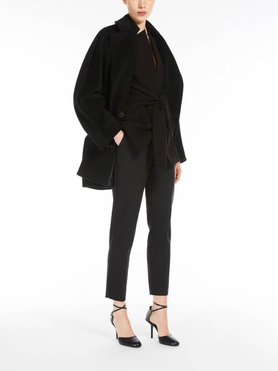  막스마라 스트레이트 팬츠 2421786021650PEGNO008 Black - MAX MARA