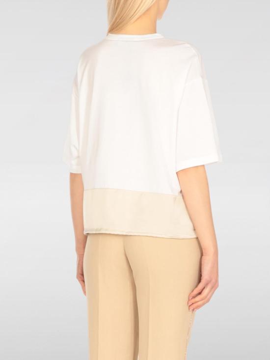 25FW 파비아나 필리피 반팔 티셔츠 JED275F615L456 VR1 White - FABIANA FILIPPI