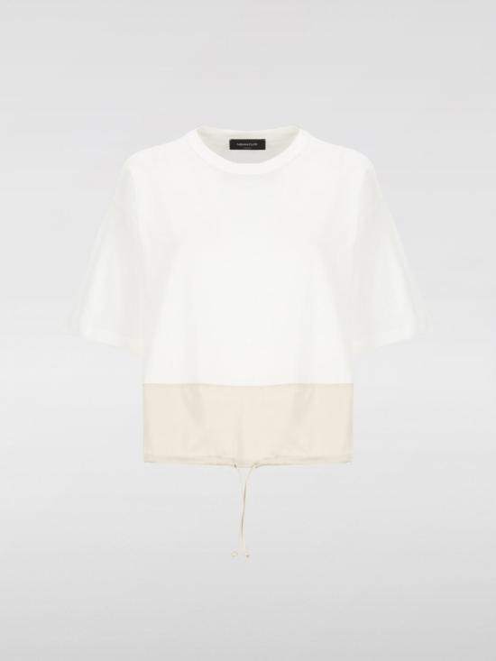 25FW 파비아나 필리피 반팔 티셔츠 JED275F615L456 VR1 White - FABIANA FILIPPI