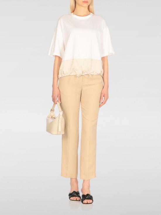 25FW 파비아나 필리피 반팔 티셔츠 JED275F615L456 VR1 White - FABIANA FILIPPI