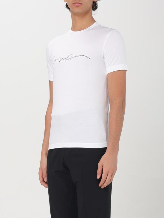 26SS 조르지오 아르마니 반팔 티셔츠 6GST56SJP4Z U090 White - GIORGIO ARMANI