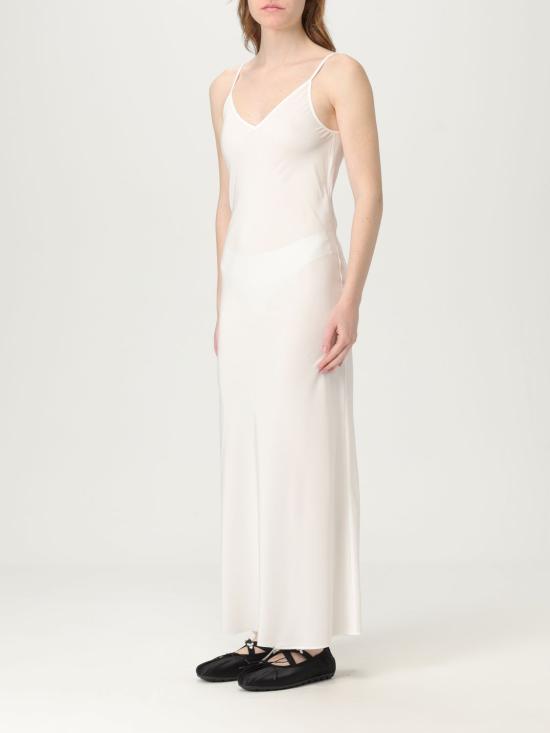 25SS MM6 메종마르지엘라 롱 원피스 S62DG0047M35441 102 White - MM6 MAISON MARGIELA