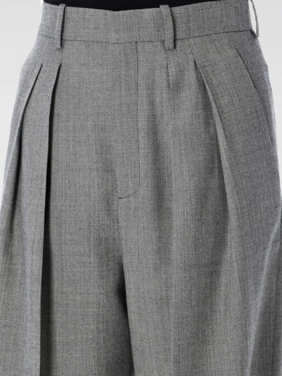 25FW 생로랑 팬츠 824389Y7K17 9787 Grey - SAINT LAURENT