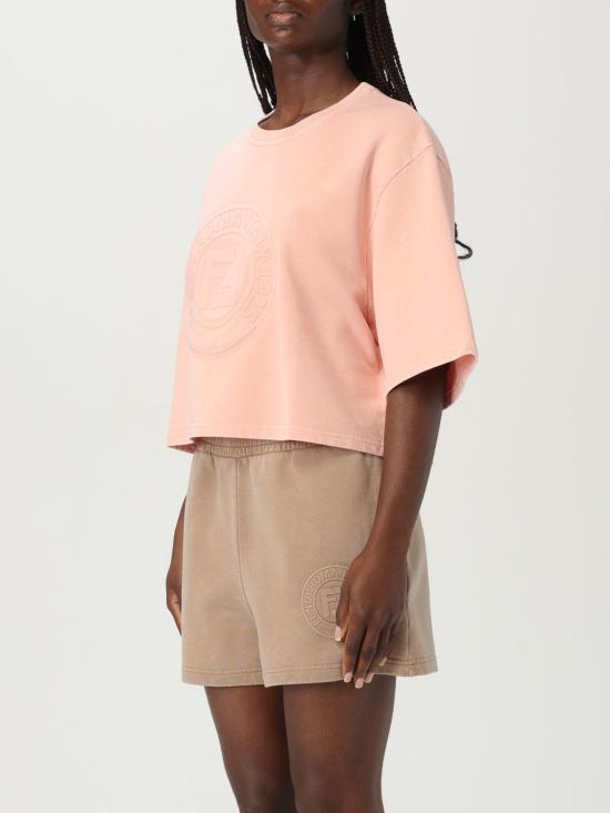 25FW 펜디 반팔 티셔츠 FS9718ASNH F1RX7 Pink - FENDI