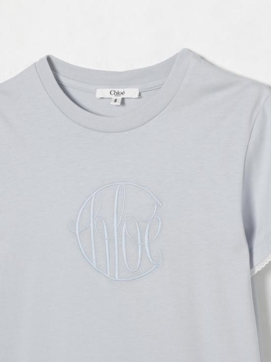 25FW [키즈] 끌로에 티셔츠 C20434 796 Blue - CHLOE