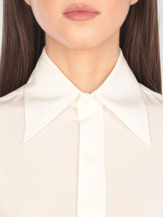 25SS MM6 메종마르지엘라 블라우스 S62DT0037M35441 102 White - MM6 MAISON MARGIELA