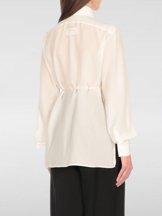 25SS MM6 메종마르지엘라 블라우스 S62DT0037M35441 102 White - MM6 MAISON MARGIELA